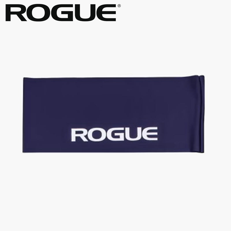 ROGUE ヘッドバンド パープル 正面からフラットに広げた状態でロゴ配置と幅感を確認できるシンプルデザイン