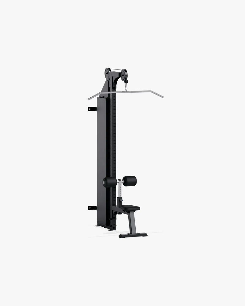 ELEIKO ラットプルダウン 壁面設置型 120kg ブラックの正面斜視