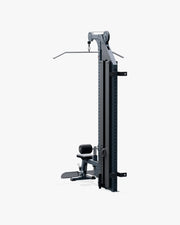 ELEIKO ラットプルダウン＆ローロウ コンボ 壁面設置型 120kg ストロングブルーの背面斜視