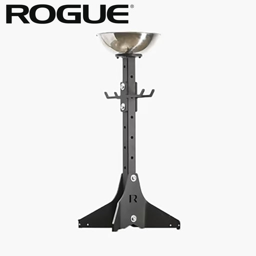ROGUE チョークスタンド ブラック 上部ボウルと高さ調整ポールを正面から捉えた全体構造とシンプルな設置デザイン