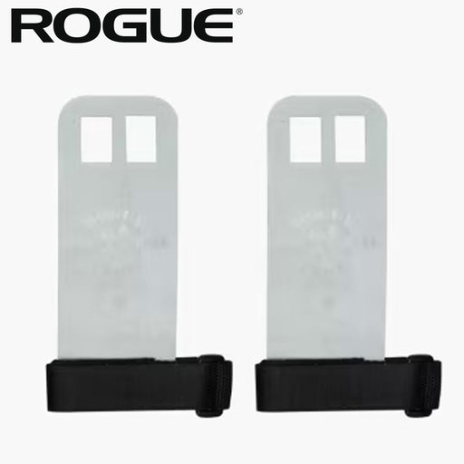 ROGUE V2 ジムナスティックグリップ グレーの製品全体を正面から並べて配置した構成。手首ストラップと指穴形状が分かるトレーニングアクセサリーの外観ディテール
