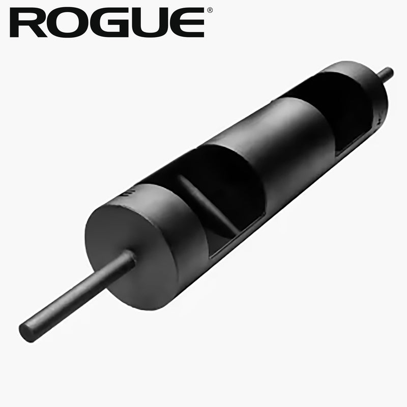 ROGUE LB-3 12インチ ログバー ブラック 本体を斜め上から捉えた単体構図でシリンダー形状とスリーブ両端が分かる視点
