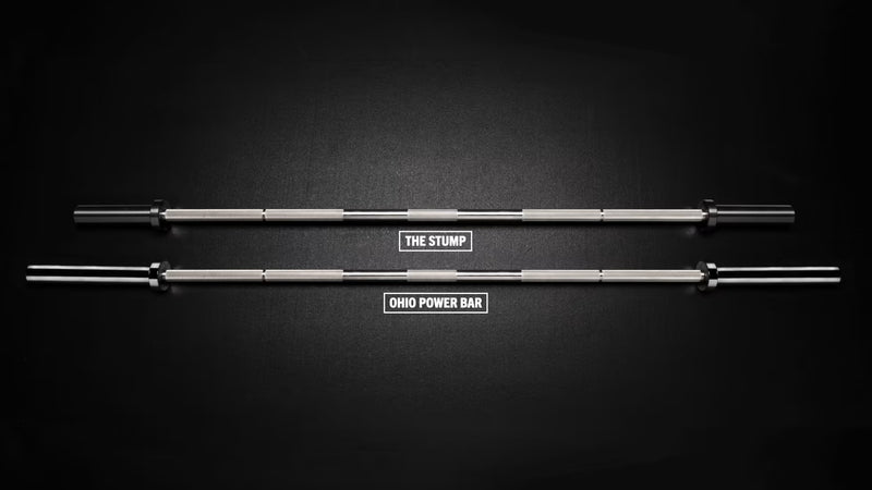 ROGUE 29MM スタンプバー ブラックと他バーを上から比較配置した全体構図、長さバランスと用途違いが視覚的に分かる比較ビュー