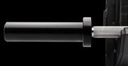 ROGUE 29MM スタンプバー ブラックのスリーブ外周を横から接写したディテール、滑らかな回転部とカラー形状の仕上げが分かる構図