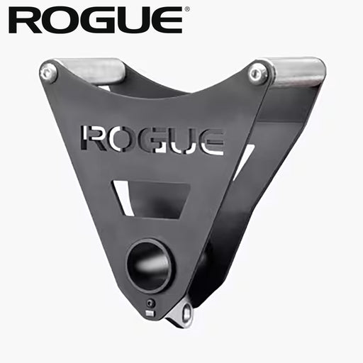 ROGUE LM-1P パラレルランドマインハンドル＆ケーブルアタッチメント（アルミニウムフレーム）を正面やや上方から捉えた全体ビュー、三角形フレームとパラレルグリップ構造が分かる角度