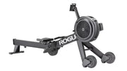 ROGUE エコーローワー ブラック 斜め前方の低い位置から撮影しファンハウジングとハンドル周辺の構造を強調