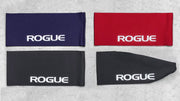 ROGUE ヘッドバンド パープル・レッド・ブラック 上から俯瞰で複数カラーを並べたバリエーション比較と形状違いの確認