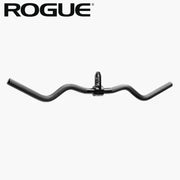 ブラックカラーのROGUEロゴを正面から配置したROGUE カールバー ケーブルアタッチメントのブランド識別用ビジュアル、シンプルな構成でブランド名を強調