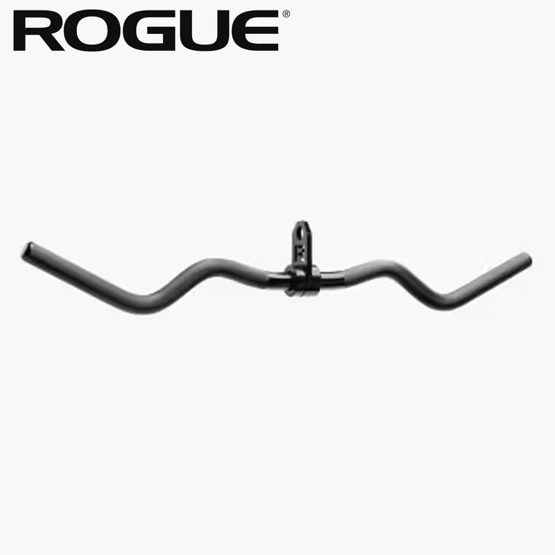 ブラックカラーのROGUEロゴを正面から配置したROGUE カールバー ケーブルアタッチメントのブランド識別用ビジュアル、シンプルな構成でブランド名を強調