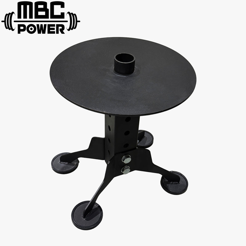 MBC POWER バンパープレートを座面として使用するブラックスチール製スツール