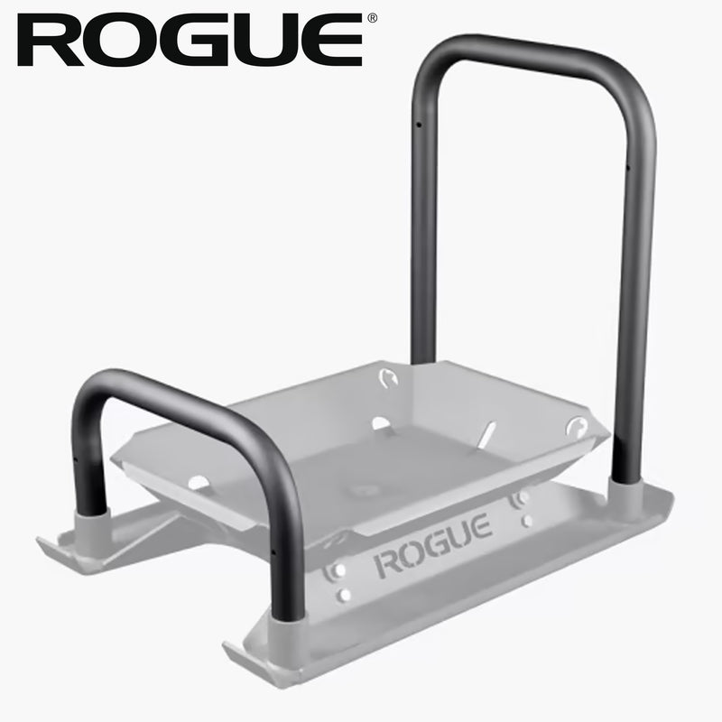 ROGUE アルパカスレッド ハンドルキット ブラック 正面やや斜め上から左右ハンドル部分を強調しグリップ形状とフレーム接続部が分かる構図