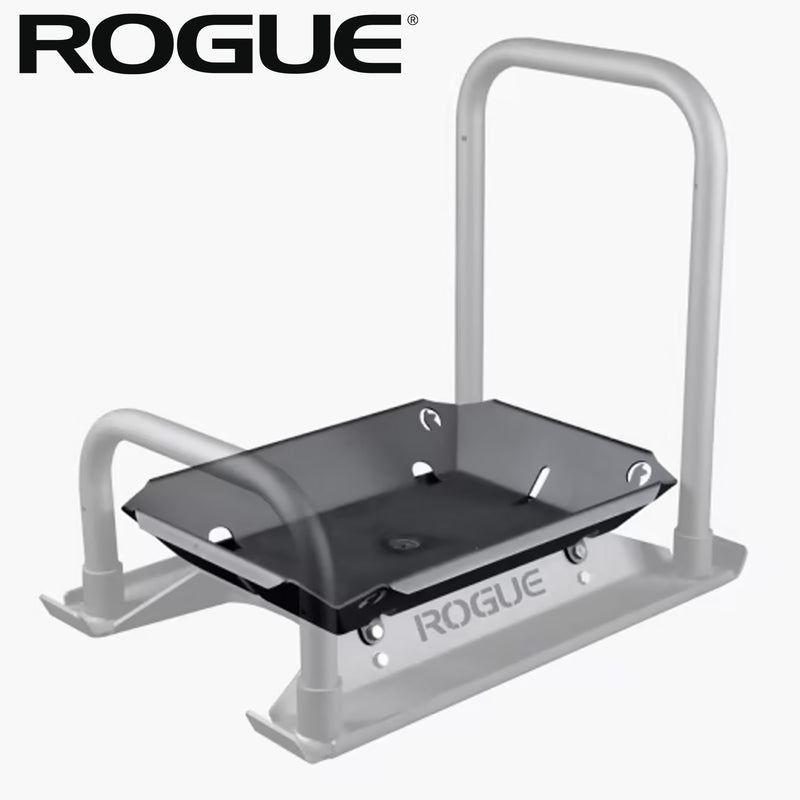 ROGUE アルパカスレッド パンキット ブラック 正面やや斜め上からパンプレート部分を中心にフレーム構造と持ち手形状が分かる全体構図