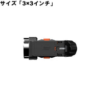 ブラックカラーのBEYOND POWER VOLTRA スライド式ラックマウントを背面側から写した固定機構ビュー