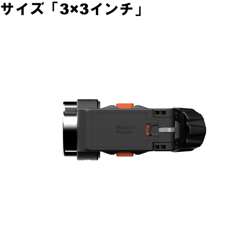 ブラックカラーのBEYOND POWER VOLTRA スライド式ラックマウントを背面側から写した固定機構ビュー