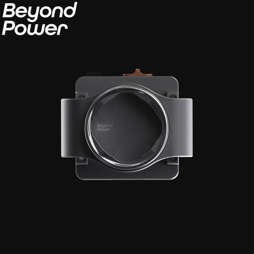 ブラックカラーのBEYOND POWER VOLTRA ローテーターアドオンを正面上部から写した外観ディテール